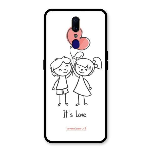 Its Love Glass Back Case for Oppo F11