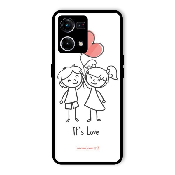 Its Love Glass Back Case for Oppo F21s Pro 4G