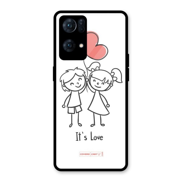 Its Love Glass Back Case for Oppo Reno7 Pro 5G