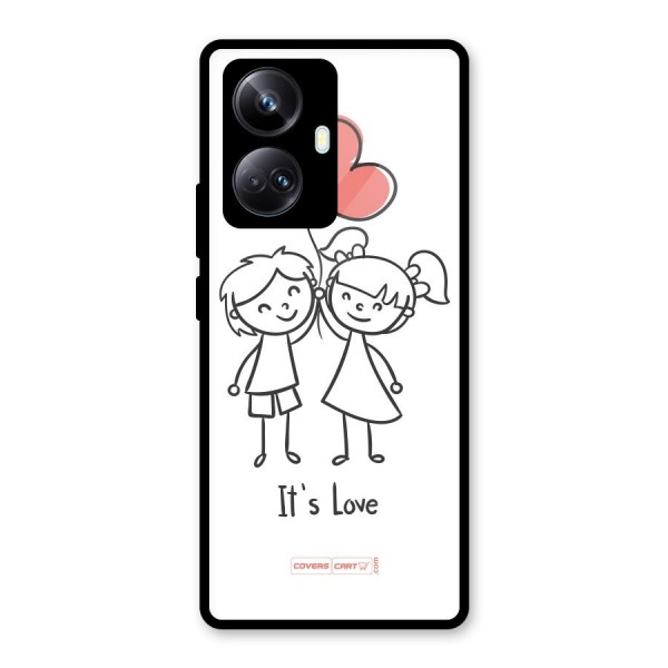 Its Love Glass Back Case for Realme 10 Pro Plus