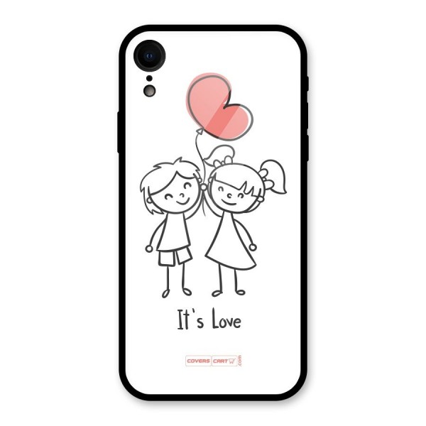 Its Love Glass Back Case for XR