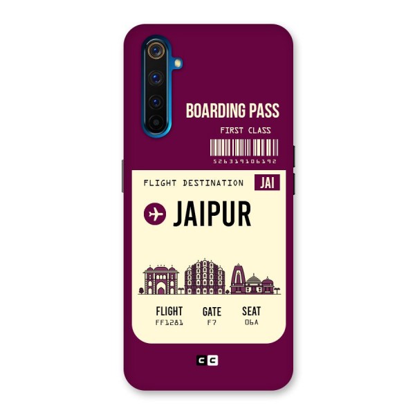 Jaipur Boarding Pass Back Case for Realme 6 Pro