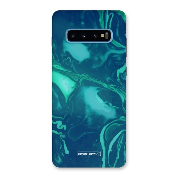 Jazzy Green Marble Texture Back Case for Galaxy S10 Plus