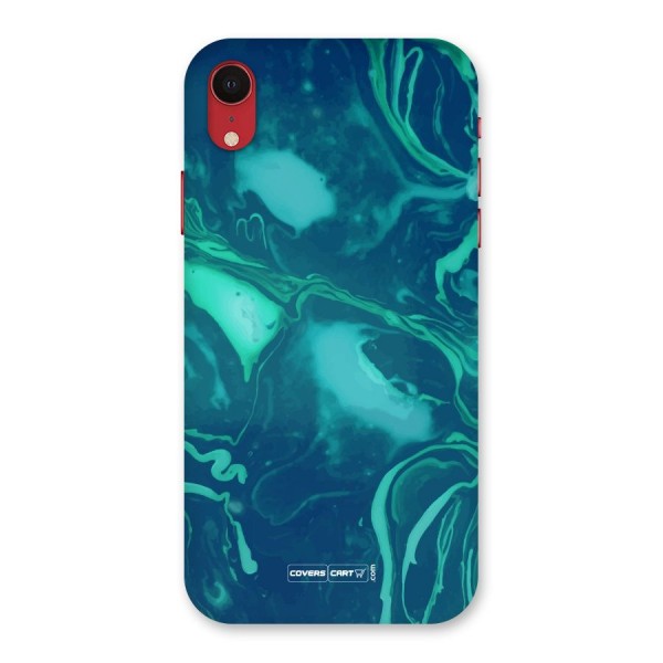 Jazzy Green Marble Texture Back Case for iPhone XR