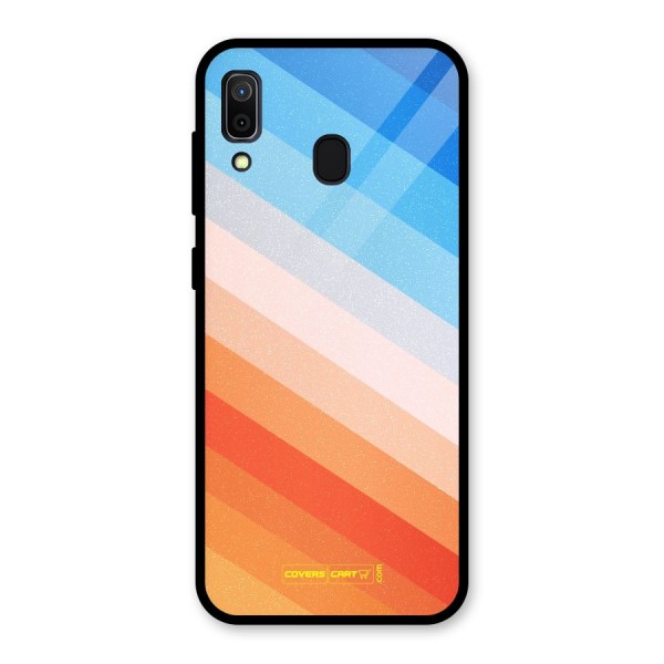 Jazzy Pattern Glass Back Case for Galaxy A30