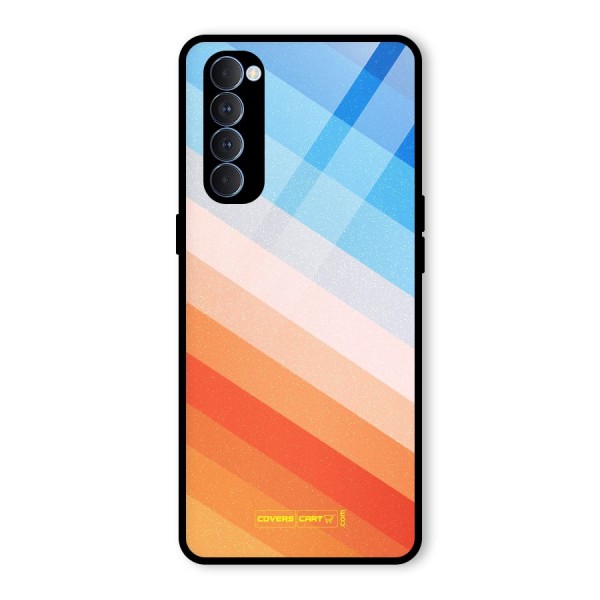 Jazzy Pattern Glass Back Case for Oppo Reno4 Pro