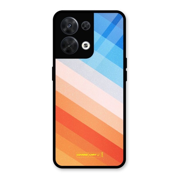 Jazzy Pattern Glass Back Case for Oppo Reno8 5G