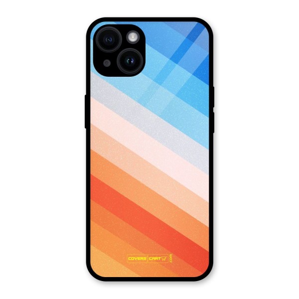 Jazzy Pattern Glass Back Case for iPhone 14