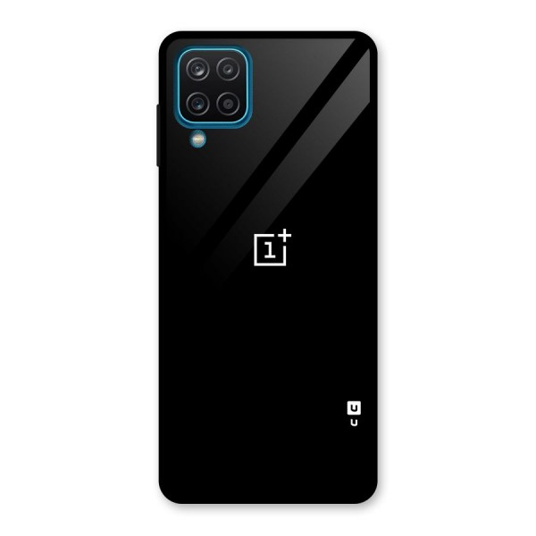 Jet Black OnePlus Special Glass Back Case for Galaxy A12