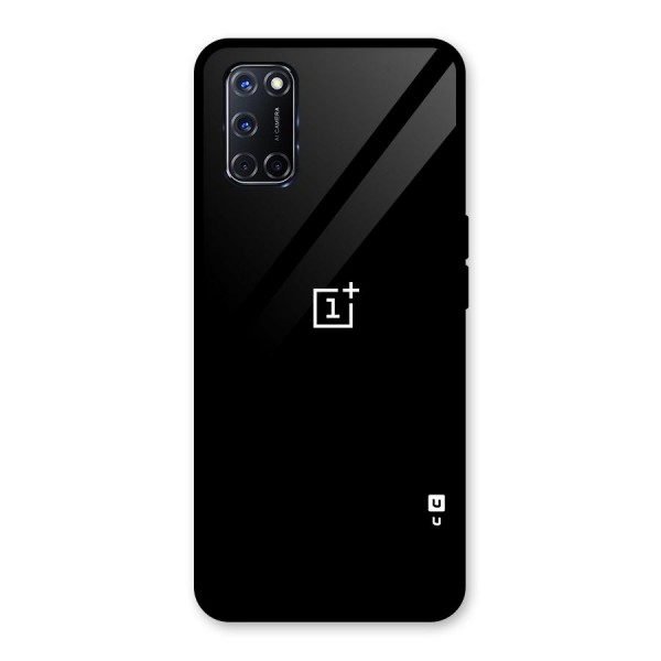 Jet Black OnePlus Special Glass Back Case for Oppo A52