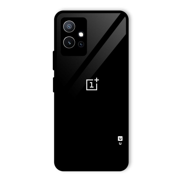 Jet Black OnePlus Special Glass Back Case for Vivo Y75 5G
