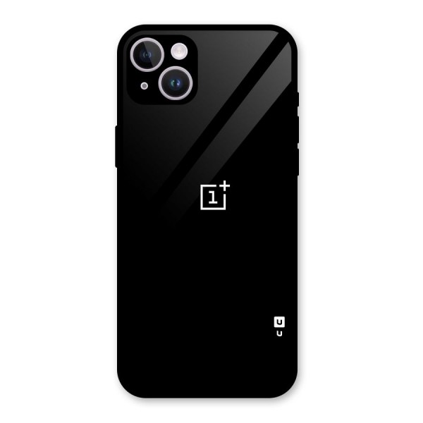 Jet Black OnePlus Special Glass Back Case for iPhone 14 Plus