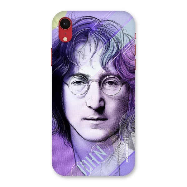 John Lennon Artwork Back Case for iPhone XR