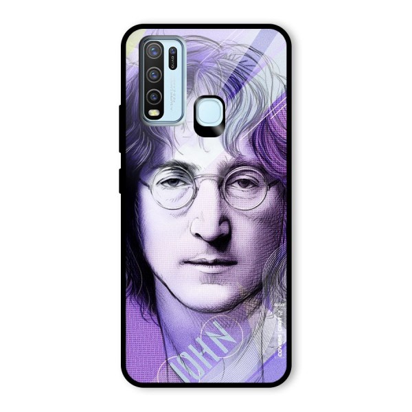 John Lennon Artwork Glass Back Case for Vivo Y50