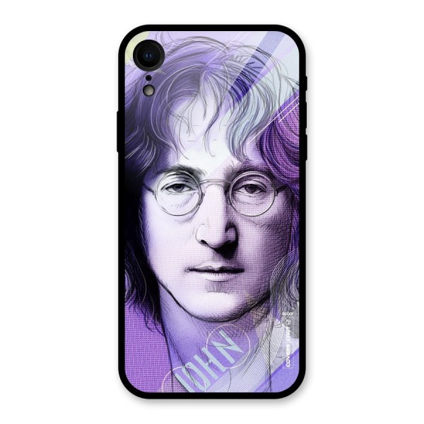 John Lennon Artwork Glass Back Case for XR