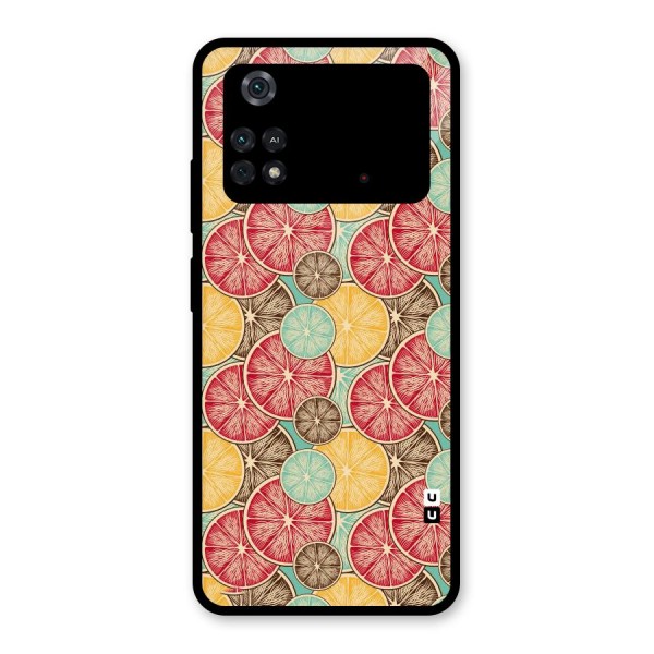 Juicy Pattern Glass Back Case for Poco M4 Pro 4G