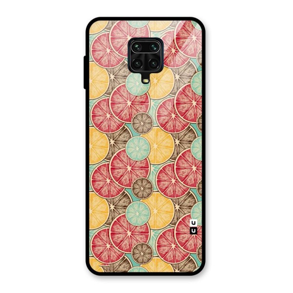 Juicy Pattern Glass Back Case for Redmi Note 9 Pro