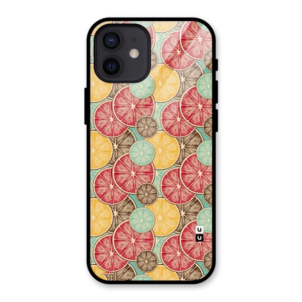 Juicy Pattern Glass Back Case for iPhone 12