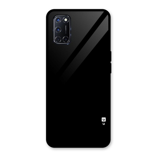 Just Black Glass Back Case for Oppo A52