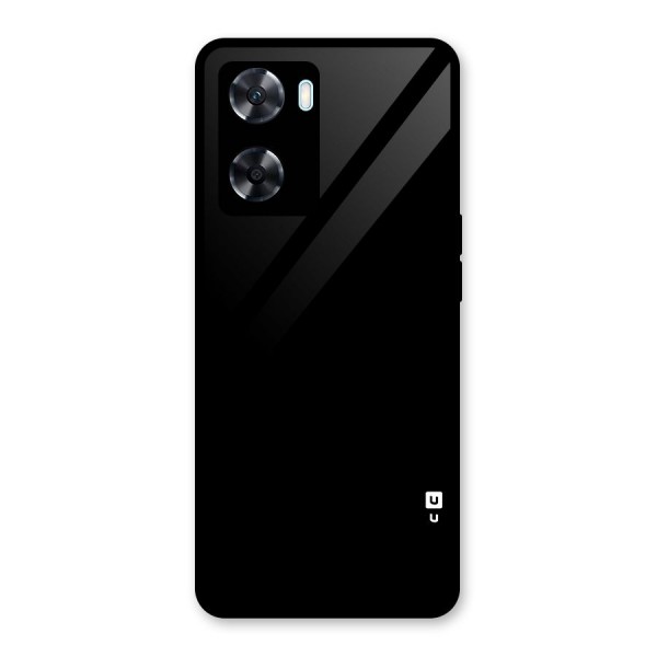 Just Black Glass Back Case for Oppo A77