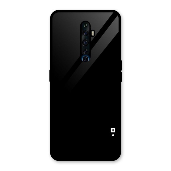 Just Black Glass Back Case for Oppo Reno2 Z