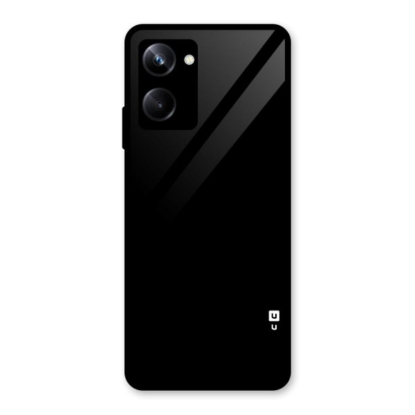 Just Black Glass Back Case for Realme 10 Pro