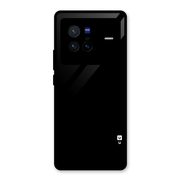 Just Black Glass Back Case for Vivo X80