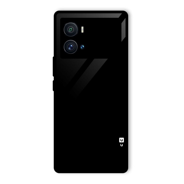 Just Black Glass Back Case for Vivo iQOO 9 Pro