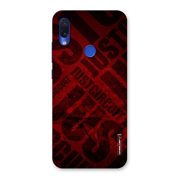 Just Circuit Back Case for Redmi Note 7