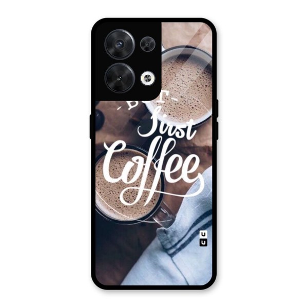 Just Coffee Glass Back Case for Oppo Reno8 5G