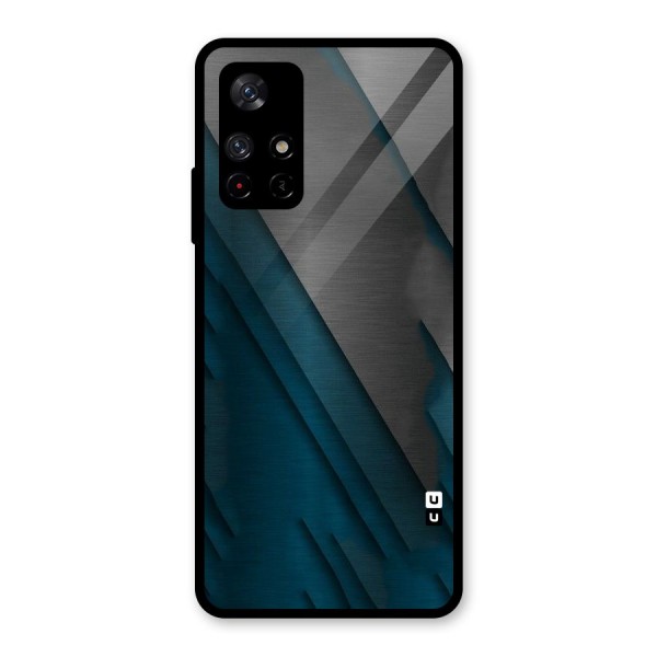 Just Lines Glass Back Case for Redmi Note 11T 5G