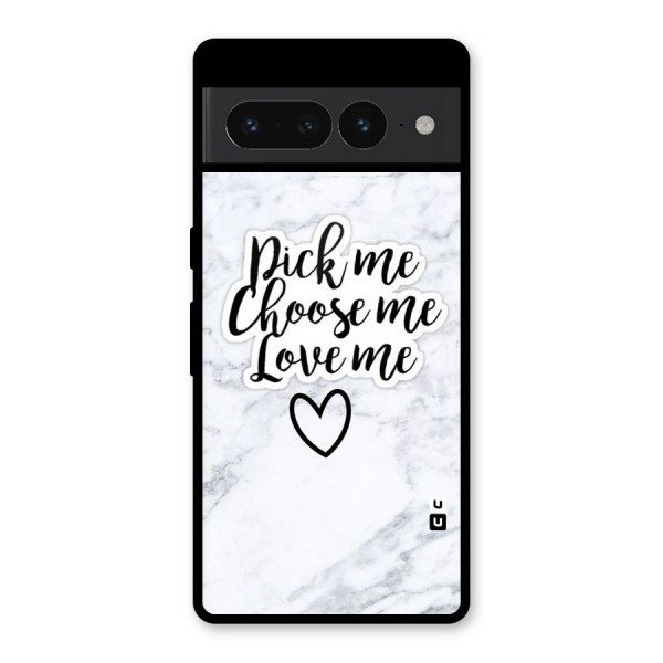 Just Me Glass Back Case for Google Pixel 7 Pro