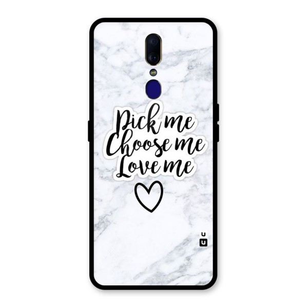 Just Me Glass Back Case for Oppo F11