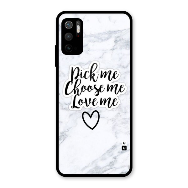 Just Me Glass Back Case for Poco M3 Pro 5G