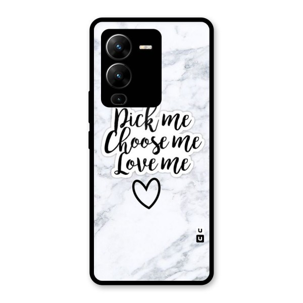 Just Me Glass Back Case for Vivo V25 Pro