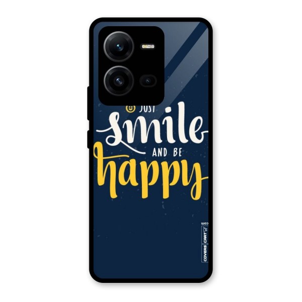 Just Smile Glass Back Case for Vivo V25