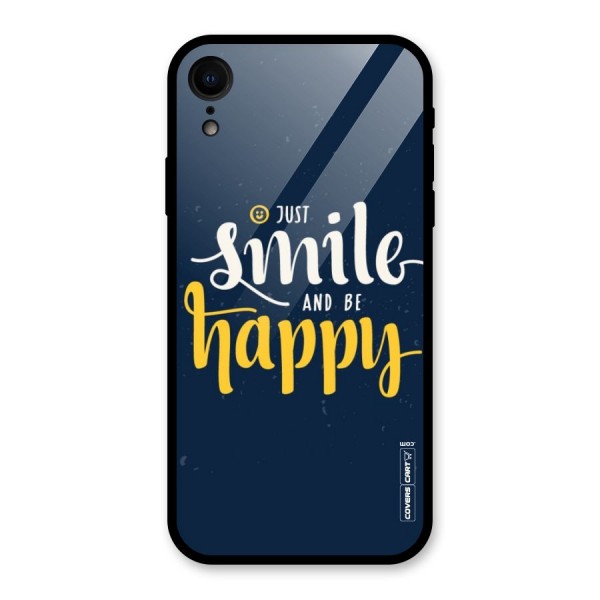 Just Smile Glass Back Case for XR