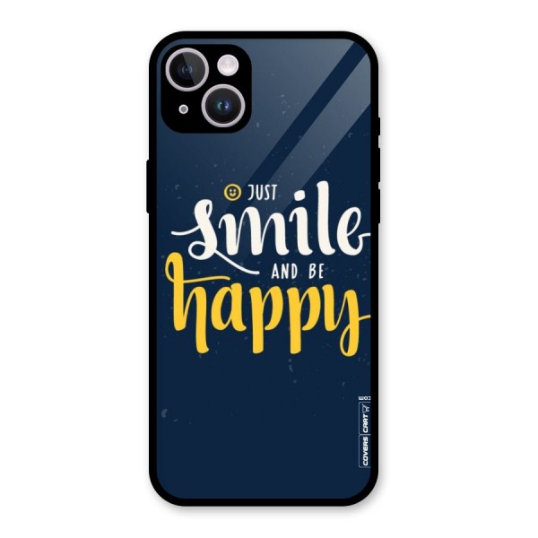 Just Smile Glass Back Case for iPhone 14 Plus