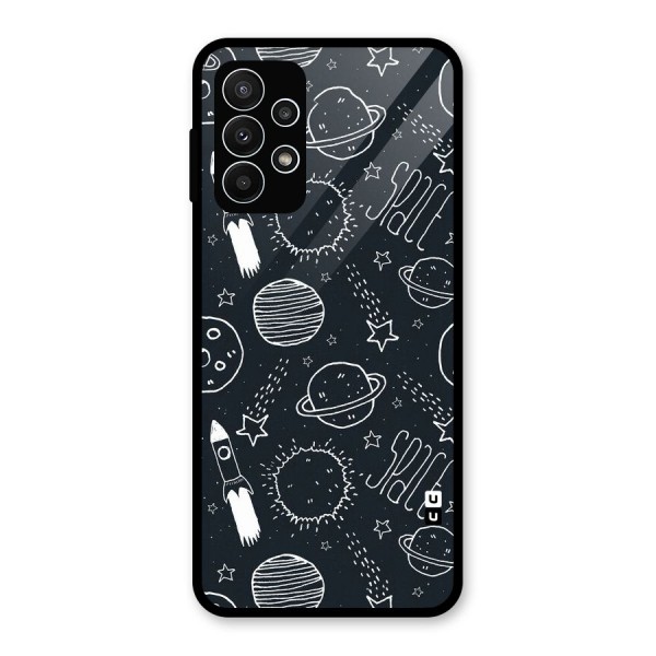 Just Space Things Glass Back Case for Galaxy A23