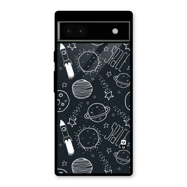 Just Space Things Glass Back Case for Google Pixel 6a