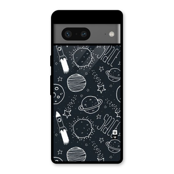 Just Space Things Glass Back Case for Google Pixel 7