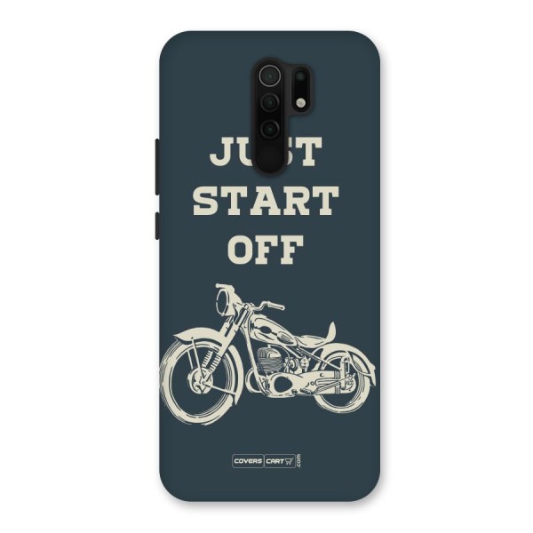 Just Start Off Back Case for Redmi 9 Prime