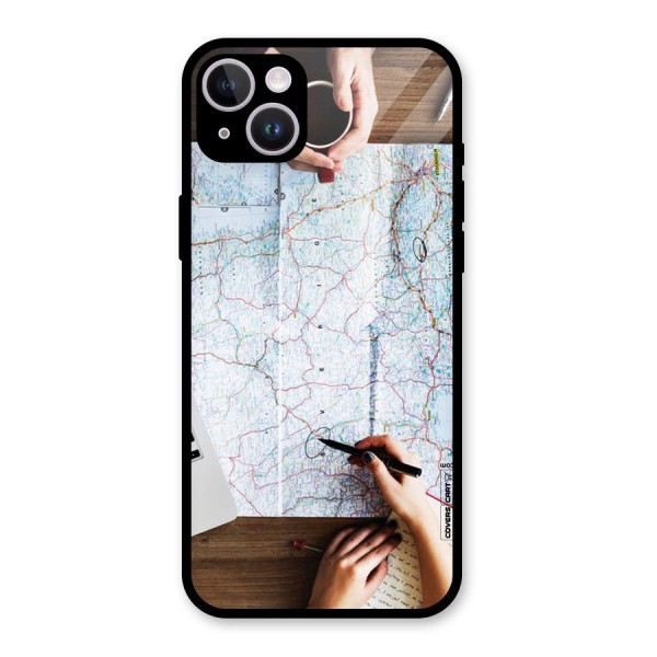 Just Travel Glass Back Case for iPhone 14 Plus