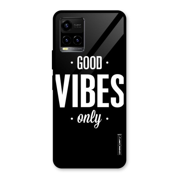 Just Vibes Glass Back Case for Vivo Y21 2021