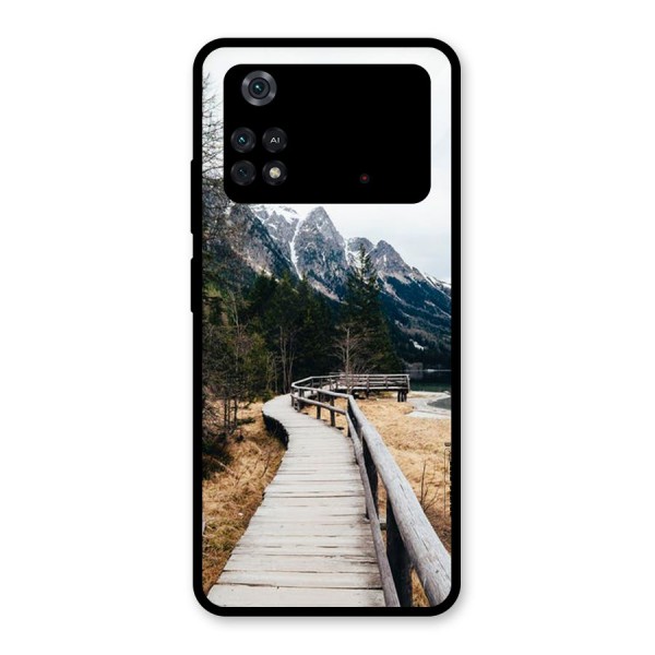 Just Wander Glass Back Case for Poco M4 Pro 4G