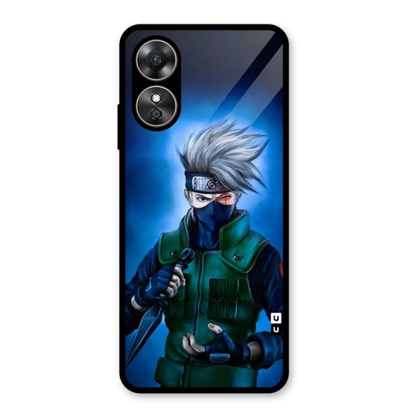 Kakashi Hatake Glass Back Case for Oppo A17