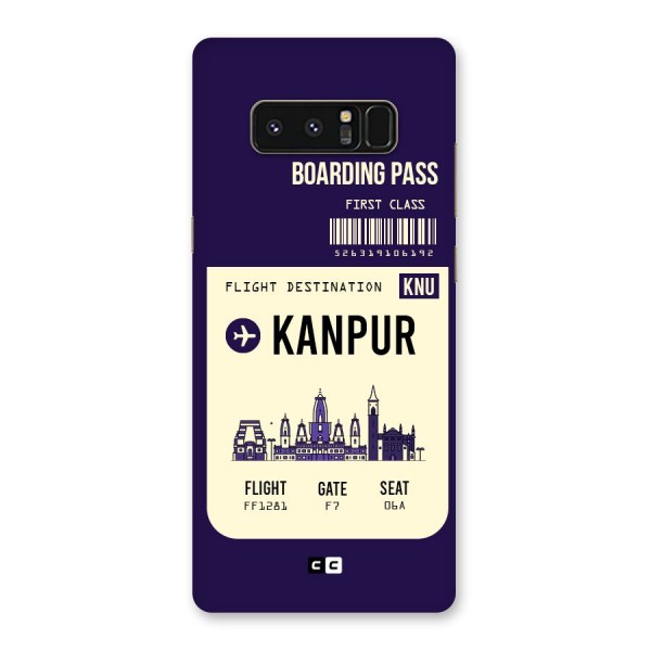 Kanpur Boarding Pass Back Case for Galaxy Note 8