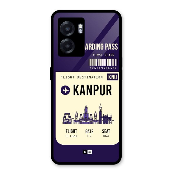 Kanpur Boarding Pass Glass Back Case for Oppo K10 (5G)