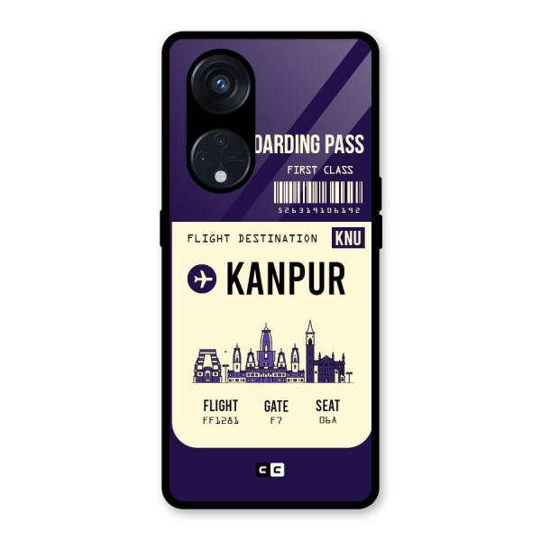 Kanpur Boarding Pass Glass Back Case for Reno8 T 5G