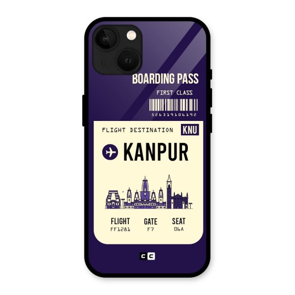 Kanpur Boarding Pass Glass Back Case for iPhone 13